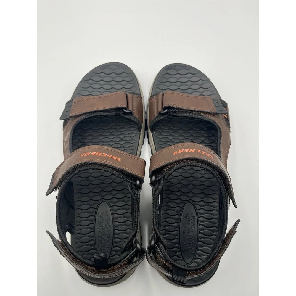 Skechers 205139 BRBK Prewitt Sandals Mens 13‎ Brown Trail Hiking Comfort